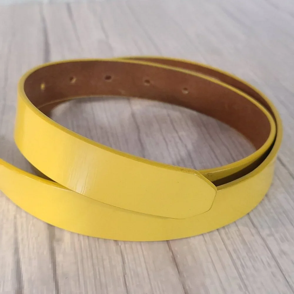Rudolf Dassler Schuhfabrik Puma Leather Yellow Belt Hard To Find Medium 90cm